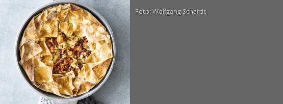 Rezeptbild für "Filoteig-Hackfleisch-Gratin"