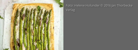 Rezeptbild für "Grüner Spargel auf Filoteig mit deftiger Kokosnusscreme"