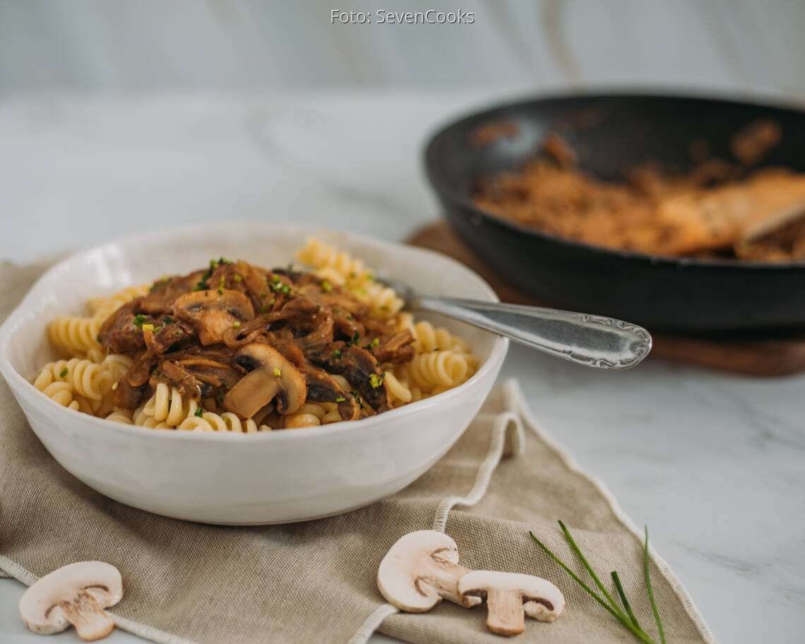 Flexitarisches Rezept: Beef Stroganoff 1