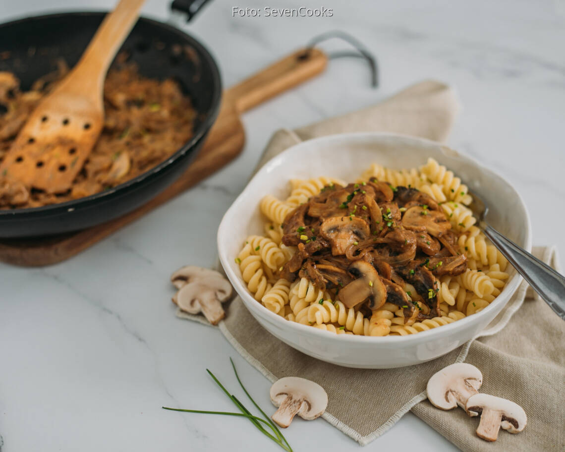 Flexitarisches Rezept: Beef Stroganoff 3