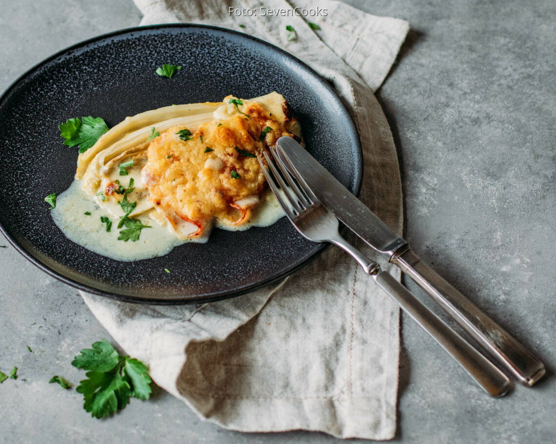 Flexitarisches Rezept: Überbackener Chicorée 3