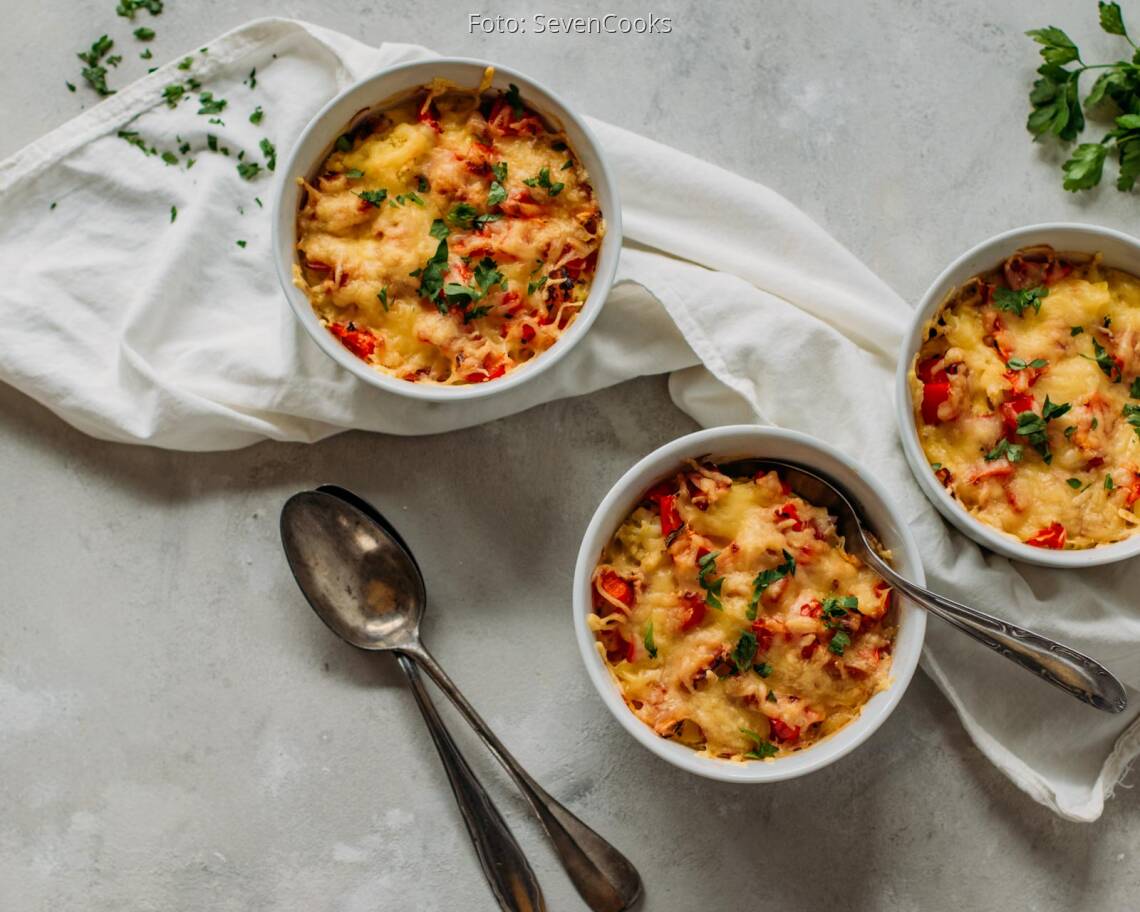 Flexitarisches Rezept: Blumenkohlauflauf 2