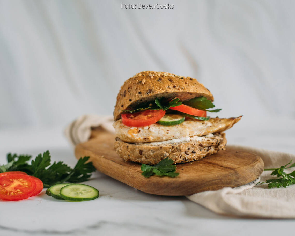 Flexitarisches Rezept: Chicken Burger 1