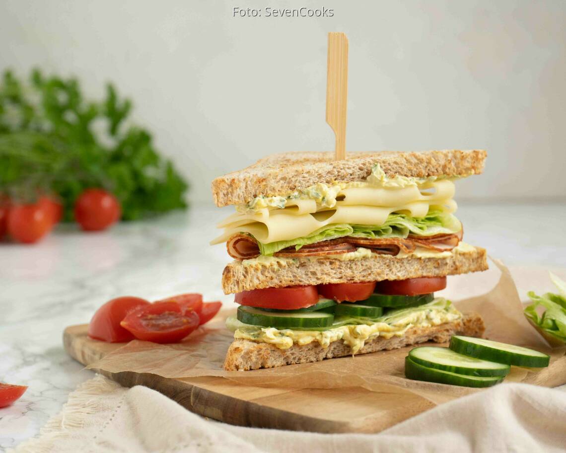 Flexitarisches Rezept: Club Sandwich