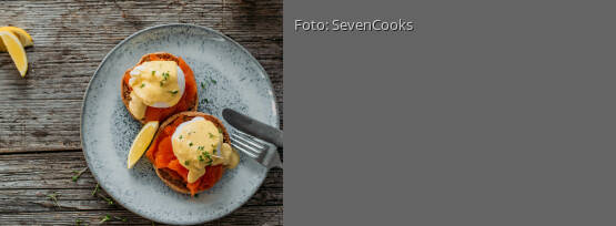 Rezeptbild für "Eggs Benedict mit Lachs"