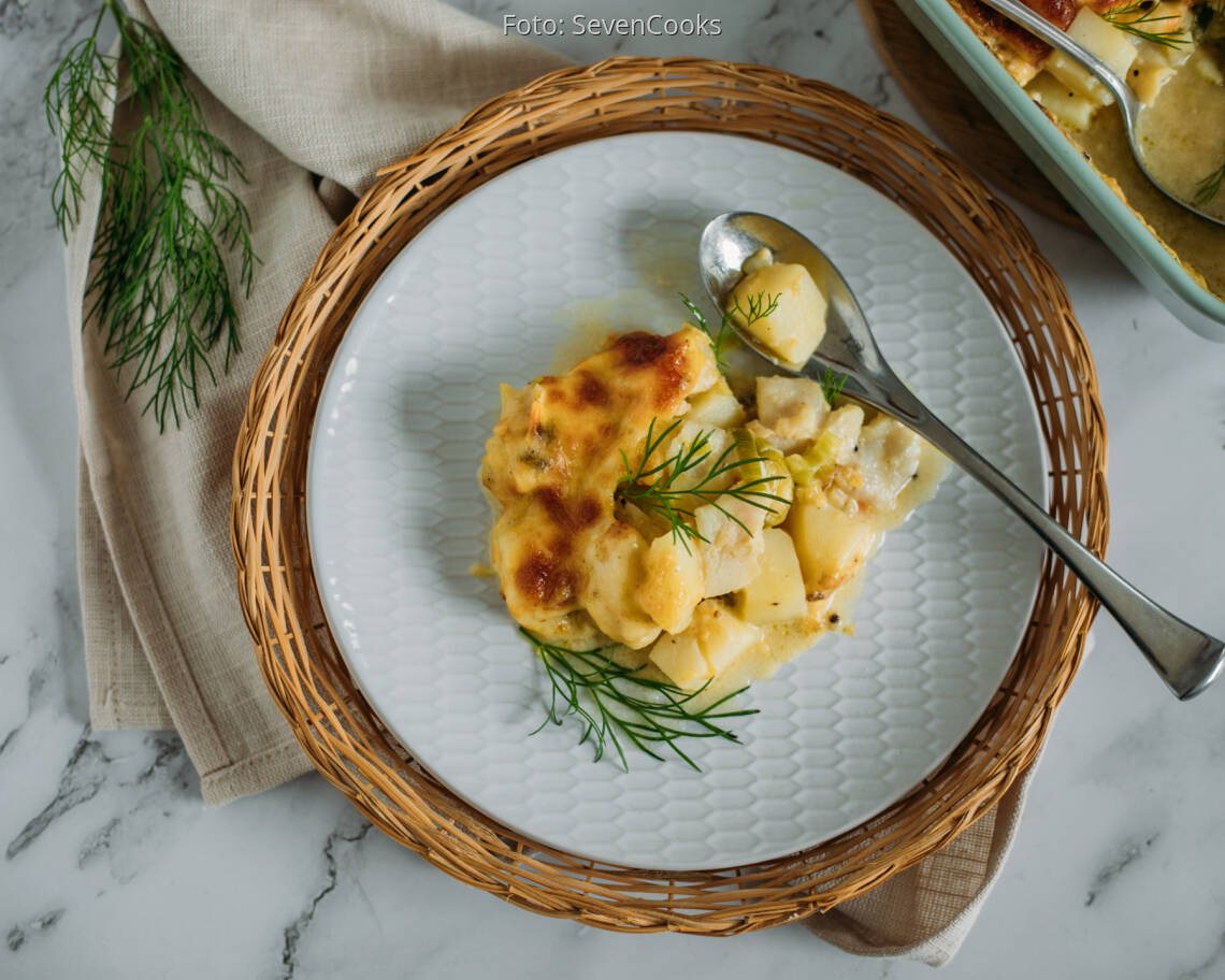 Flexitarisches Rezept: Fisch Pie 3