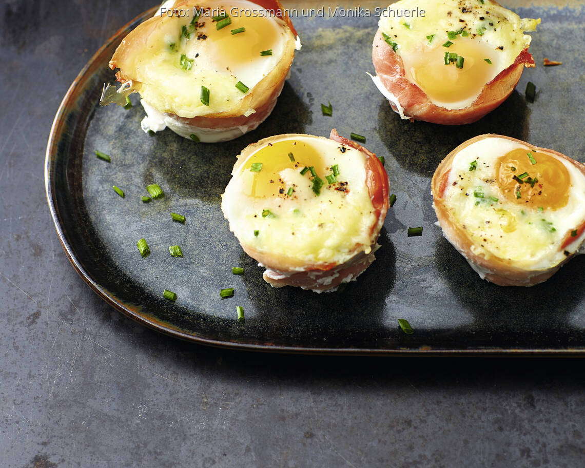 Flexitarisches Rezept: Gebackene Eier