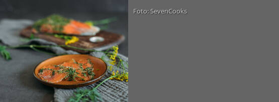 Rezeptbild für "Gebeizter Lachs"