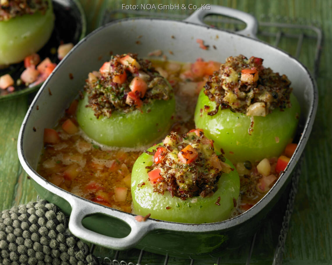 Flexitarisches Rezept: gefüllter Kohlrabi mit Beefhack