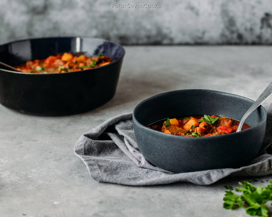 Flexitarisches Rezept: Gulaschsuppe