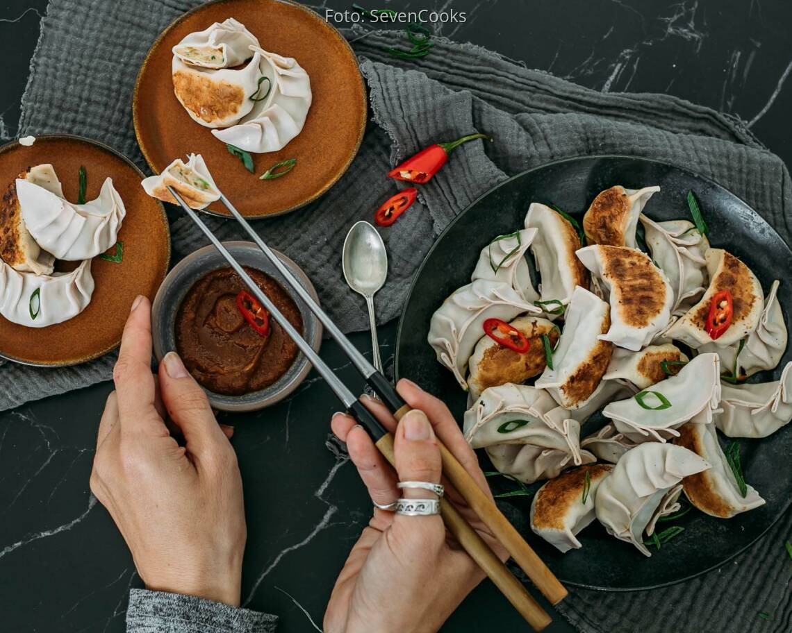 Flexitarisches Rezept: Gyoza-Dumpling mit Garnelen 2