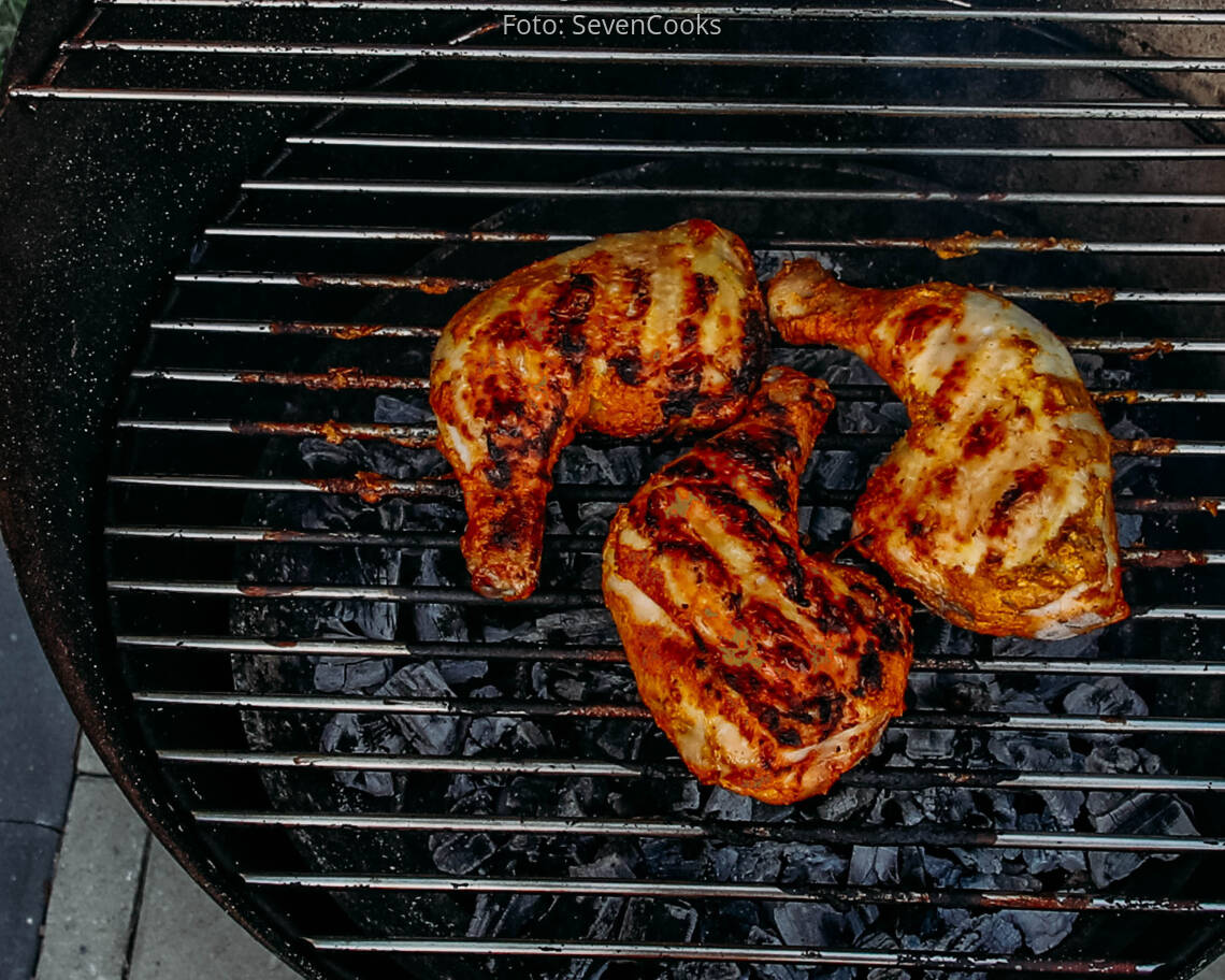 Flexitarisches Rezept: Hähnchenkeulen mit Joghurtmarinade 2