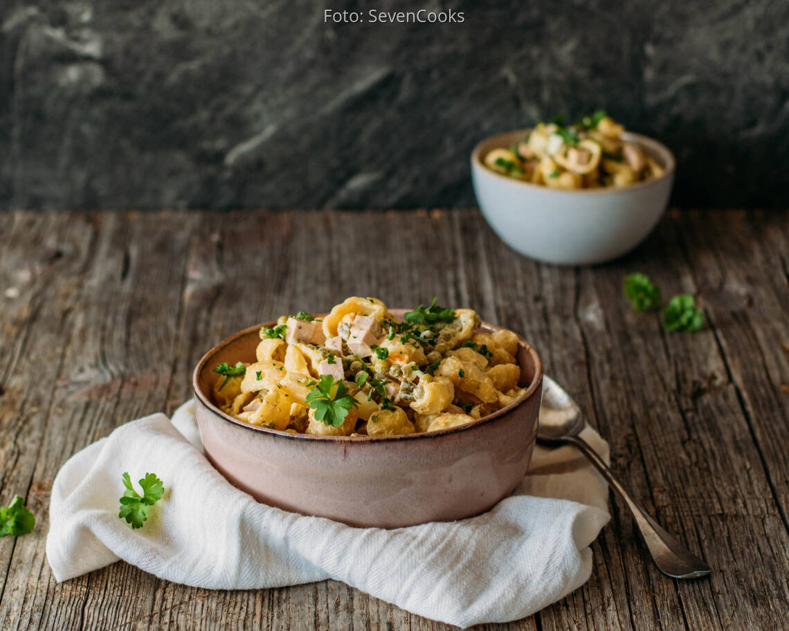 Flexitarisches Rezept: Klassischer Nudelsalat 3
