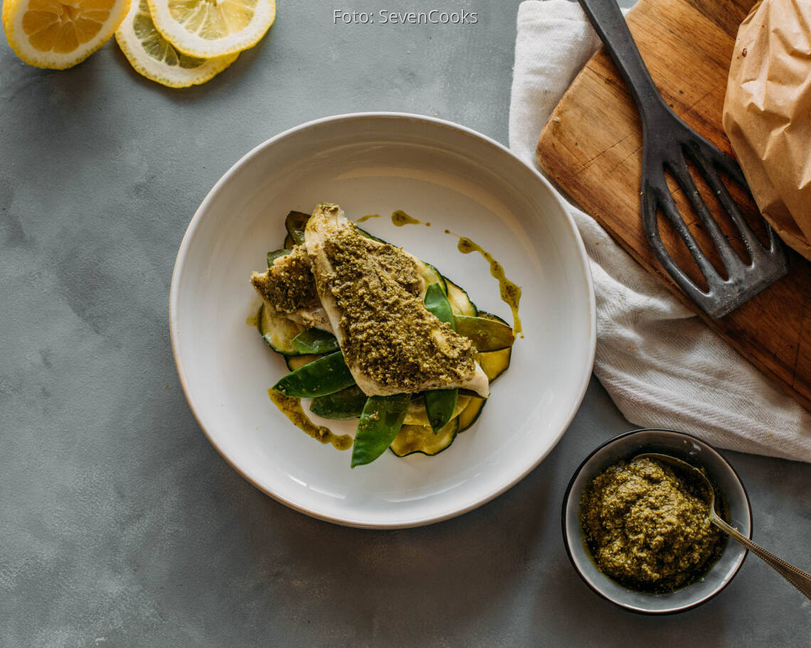 Flexitarisches Rezept: Low Carb Fischpäckchen