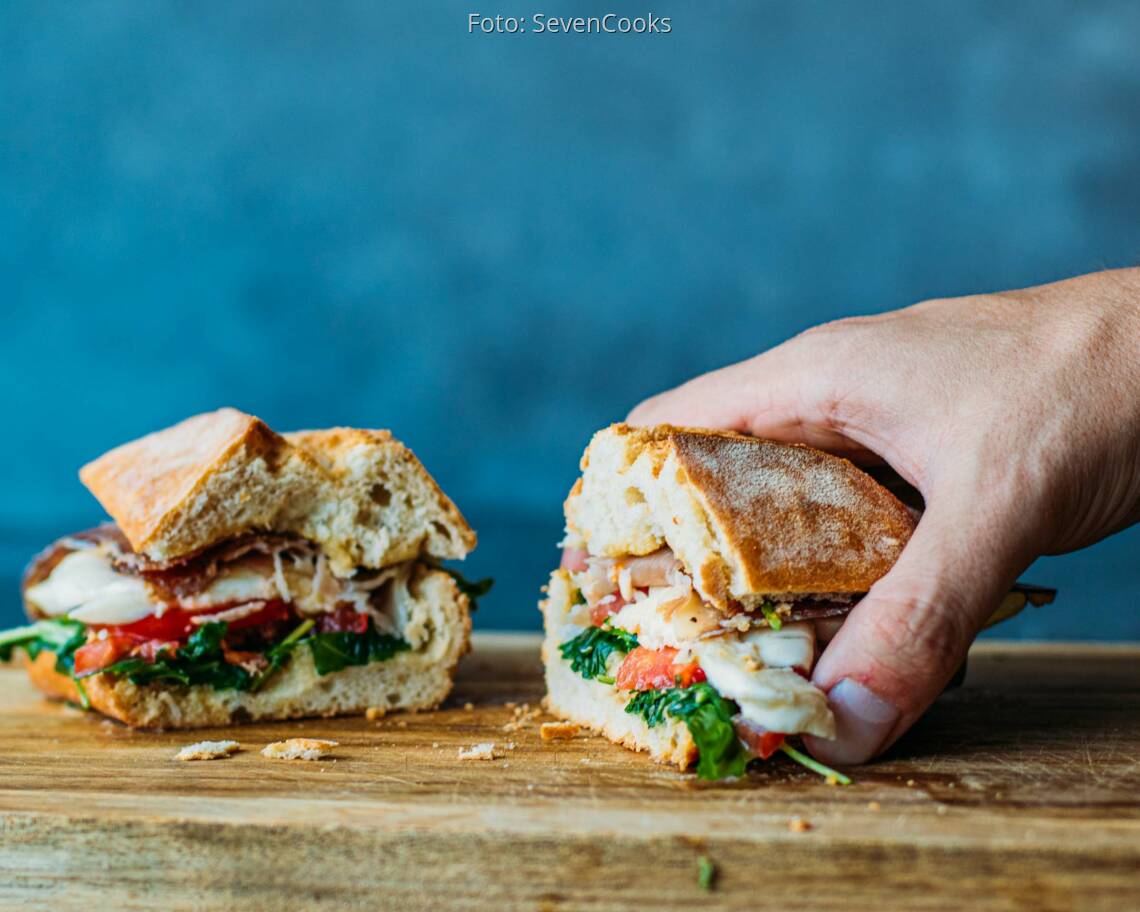 Flexitarisches Rezept: Mediterraner Parma-Sandwich 2