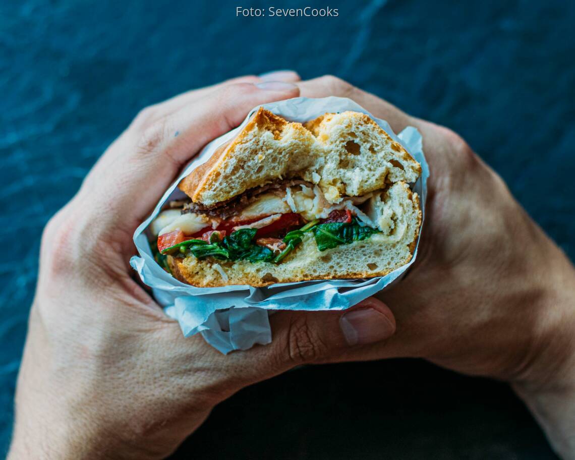 Flexitarisches Rezept: Mediterraner Parma-Sandwich 3