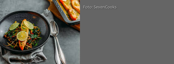 Rezeptbild für "Miso-Limetten-Lachs mit Edamame"