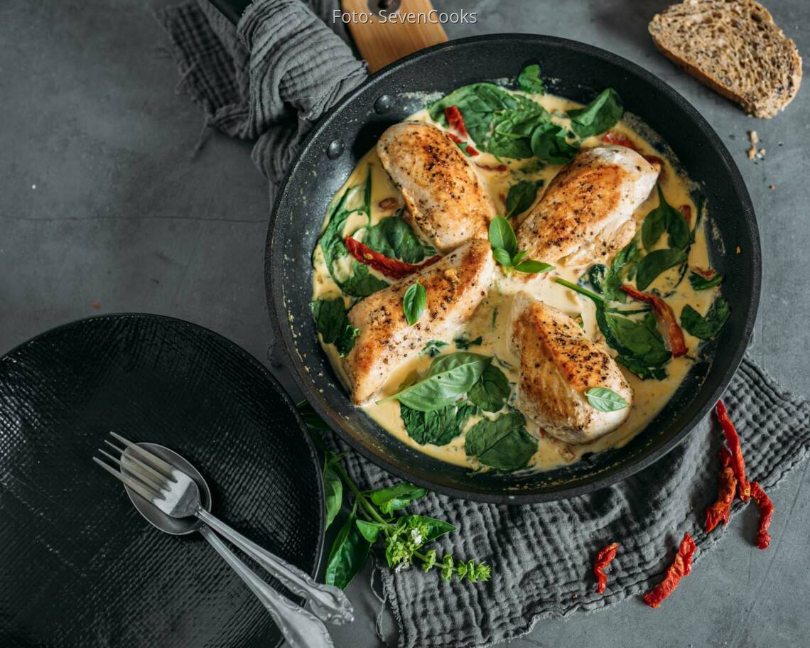 Flexitarisches Rezept: One Pan italienisches Hähnchen