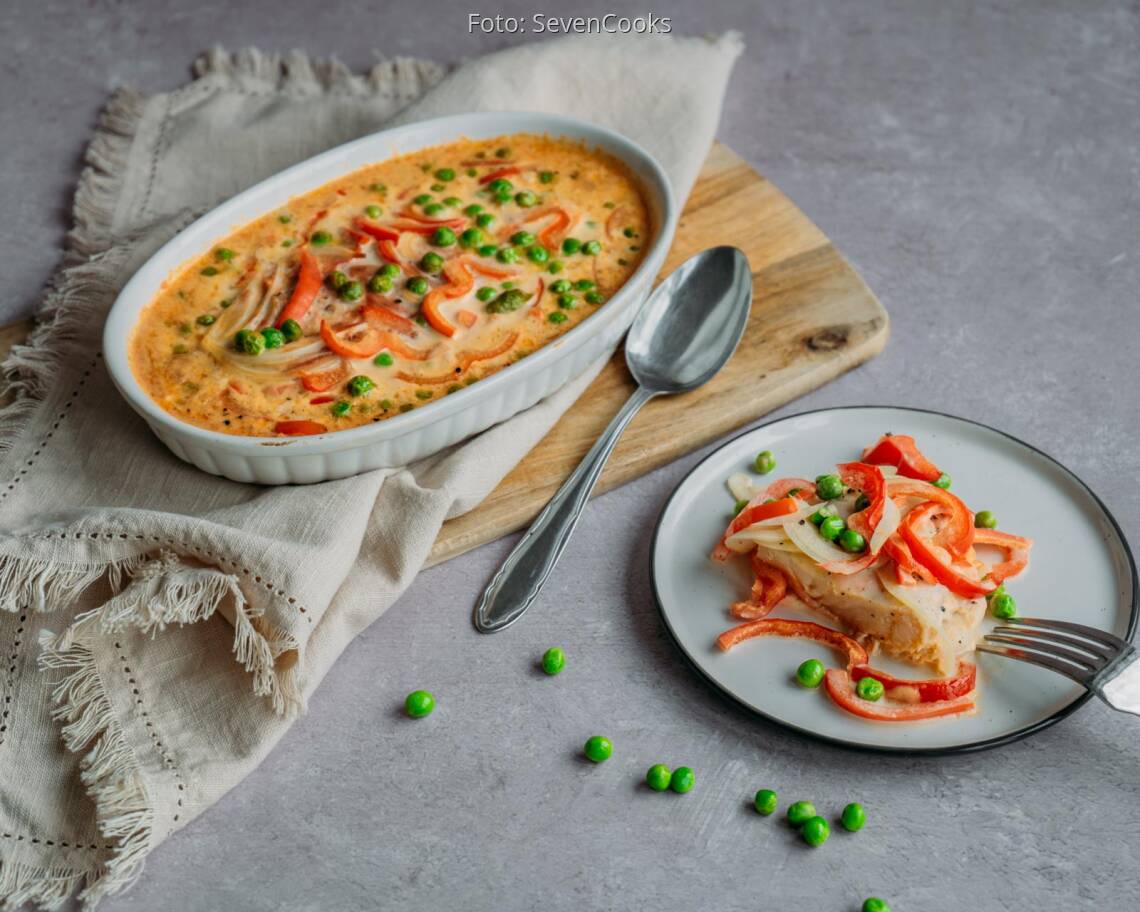 Flexitarisches Rezept: Paprika-Sahne-Hähnchen 3