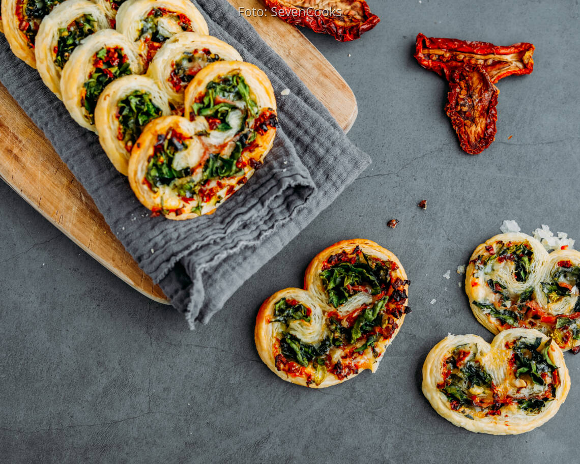 Flexitarisches Rezept: Parmaschinken Blätterteig Rollen 2