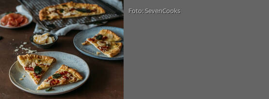 Rezeptbild für "Pizza mit Parmaschinken"