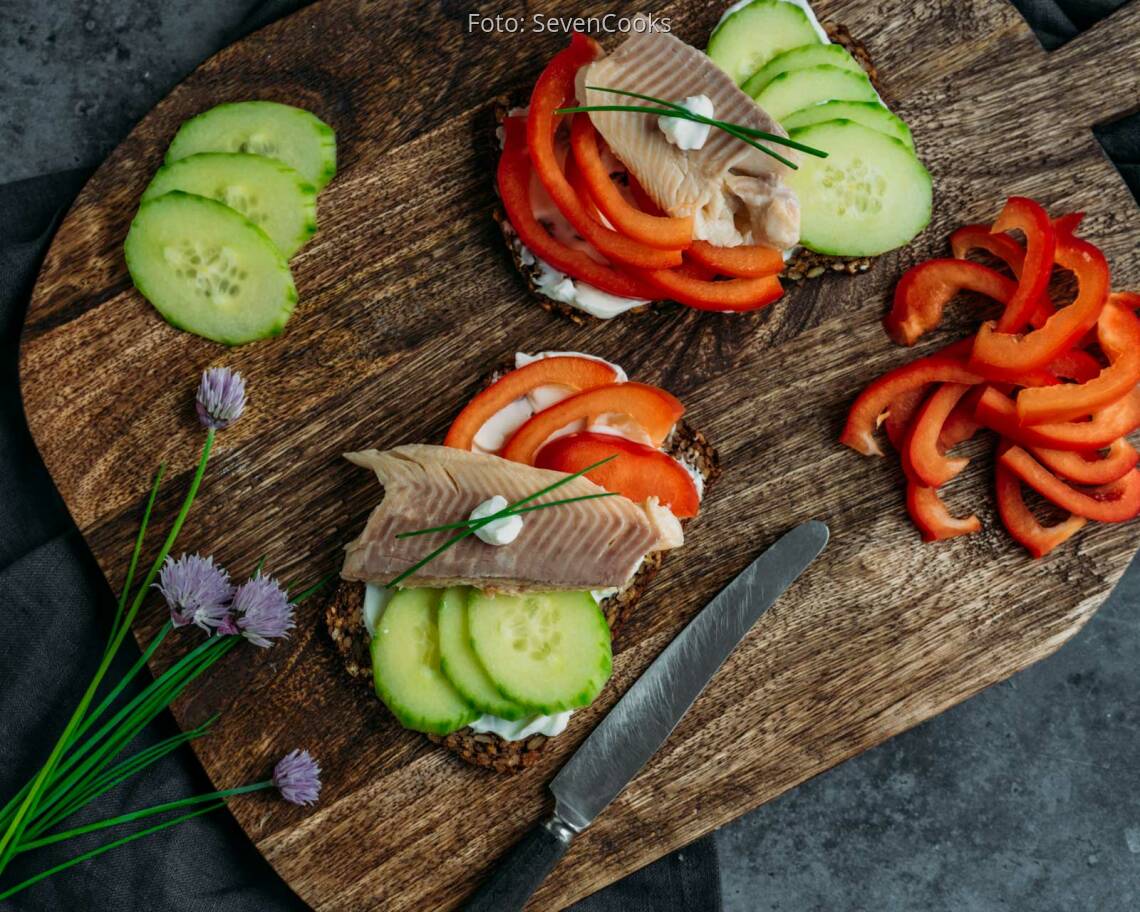 Flexitarisches Rezept: Raeucherfischbrotzeit