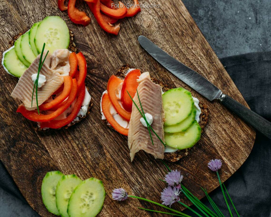 Flexitarisches Rezept: Raeucherfischbrotzeit
