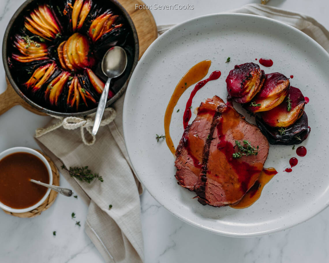 Flexitarisches_Rezept:_Rinderbraten_mit_Rote_Bete_Kartoffelgratin_2