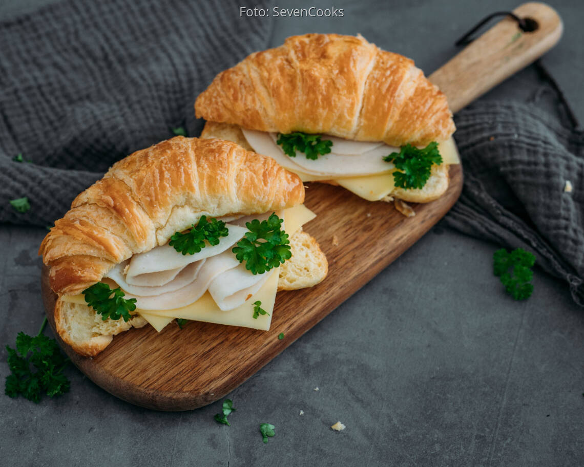 Flexitarisches Rezept: Schinken Käse Croissant 1