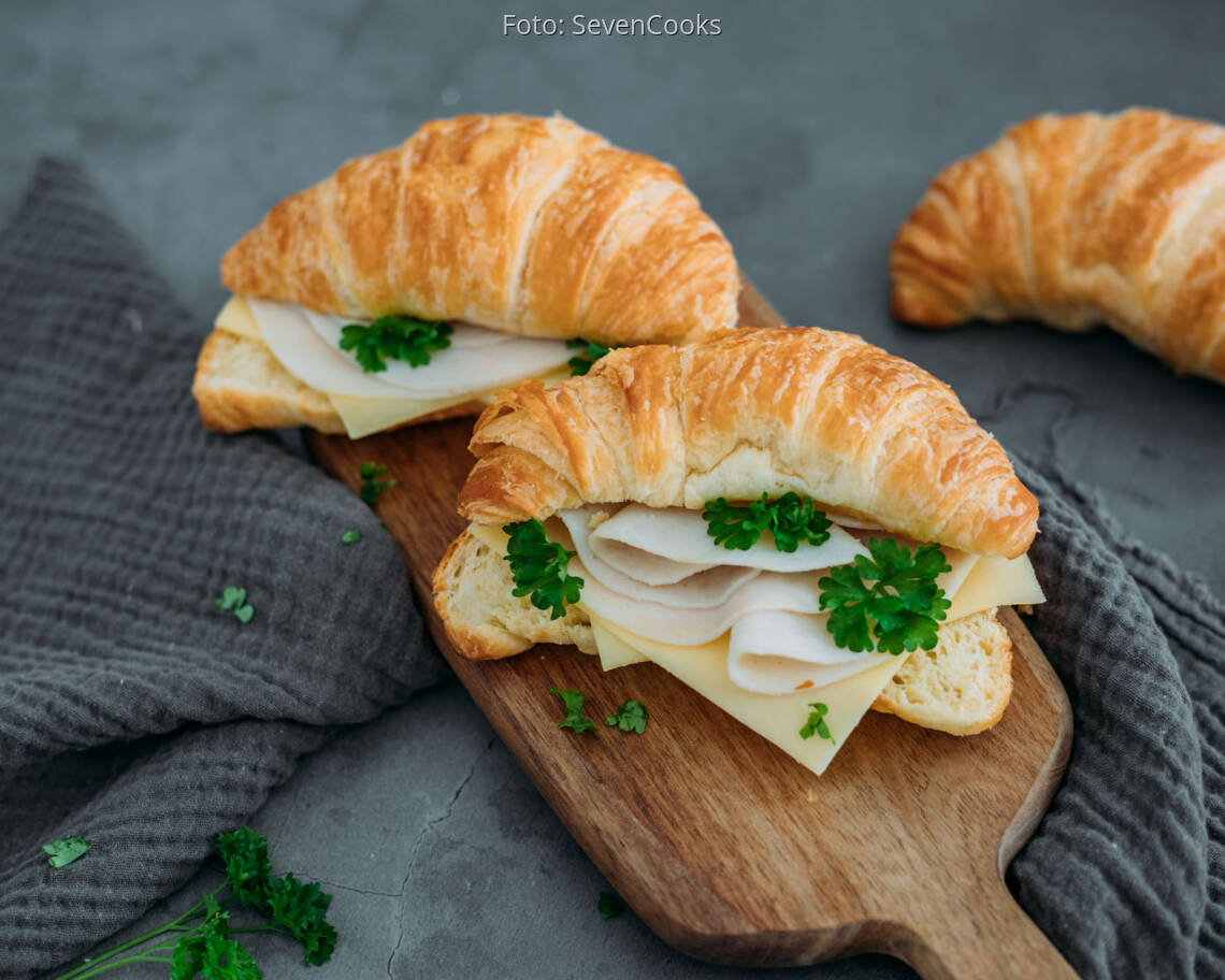 Flexitarisches Rezept: Schinken Käse Croissant 2