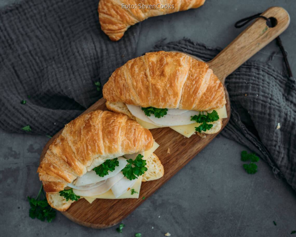 Flexitarisches Rezept: Schinken Käse Croissant 3