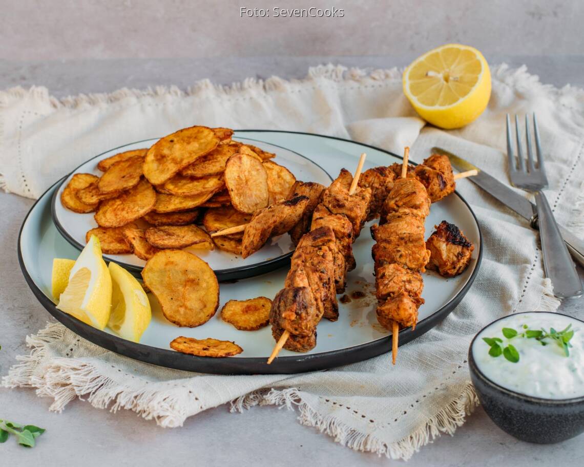 Flexitarisches Rezept: Souvlaki 3