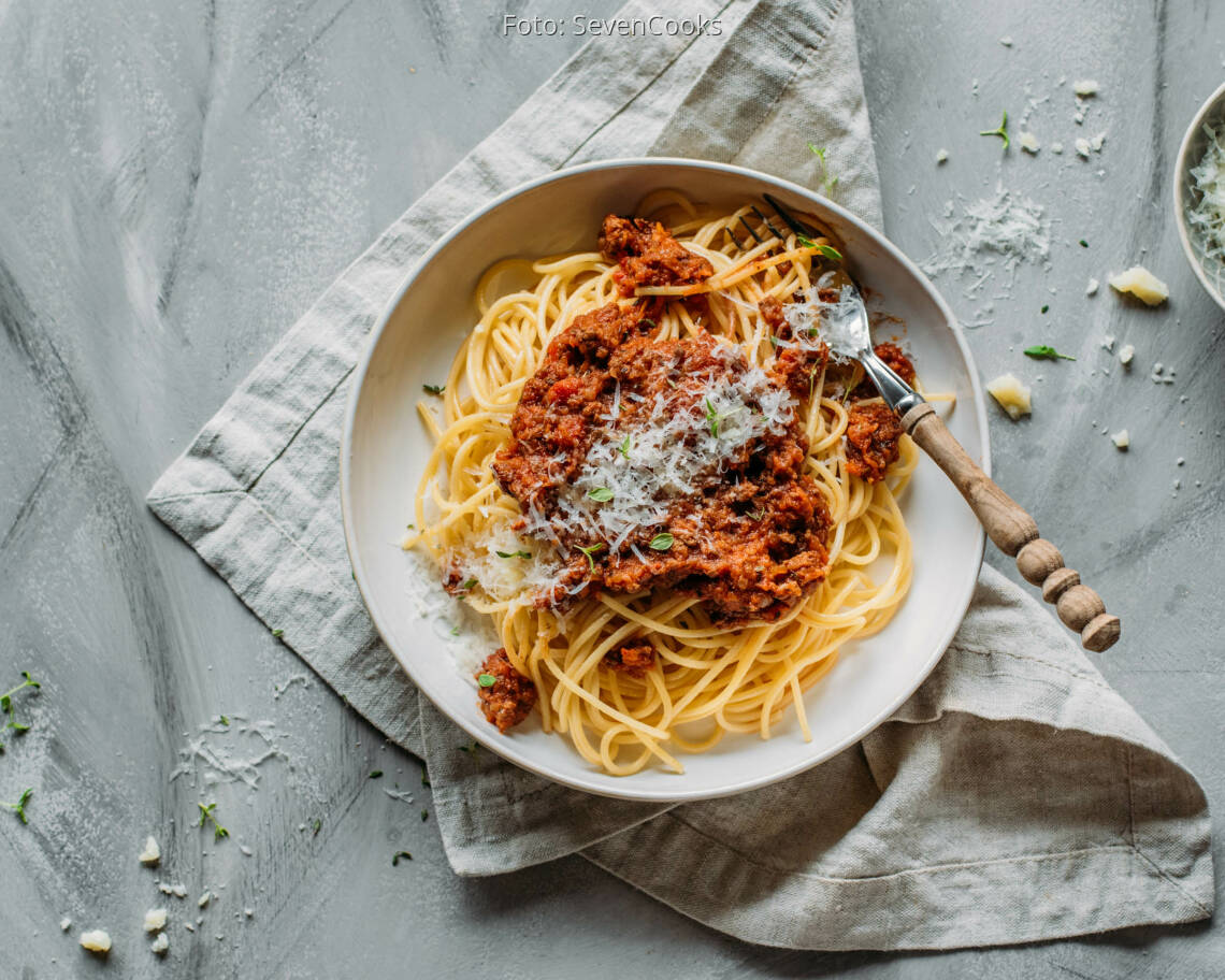 Flexitarisches Rezept: Spaghetti Bolognese 1