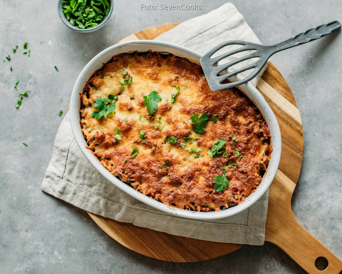 Flexitarisches Rezept: Spitzkohl-Hackfleisch-Auflauf 1