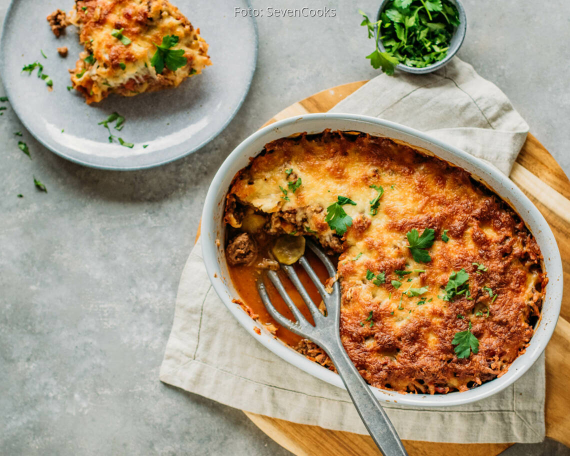 Flexitarisches Rezept: Spitzkohl-Hackfleisch-Auflauf 3