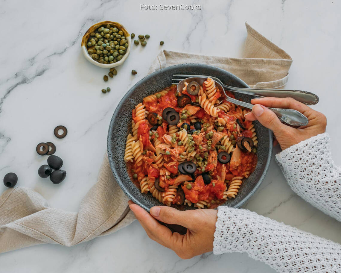 Flexitarisches Rezept: Thunfisch Pasta 2