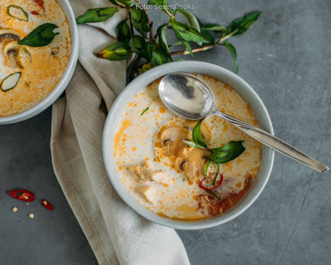 Flexitarisches Rezept: Tom-Kha-Gai-Suppe 1