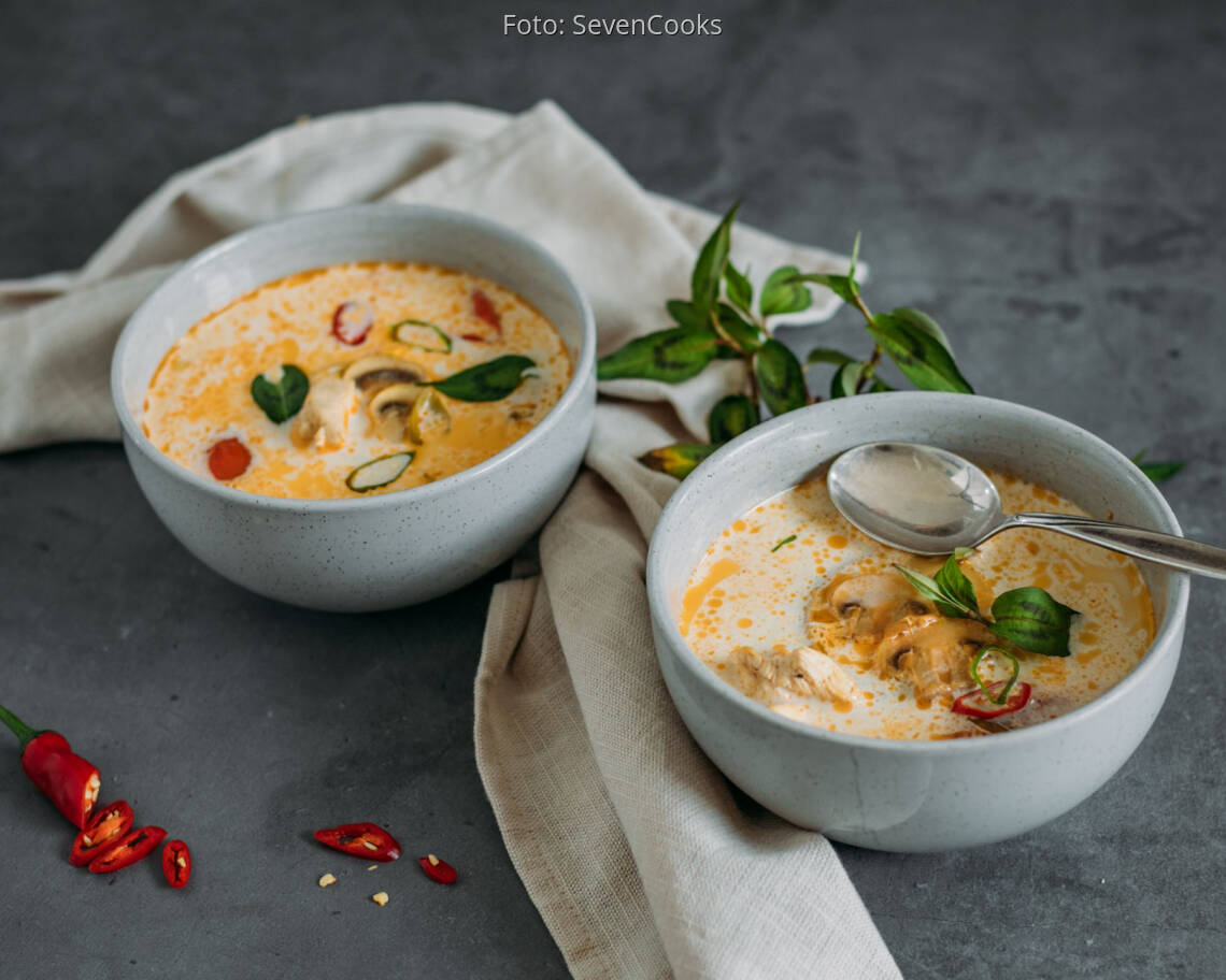 Flexitarisches Rezept: Tom-Kha-Gai-Suppe 3