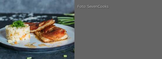 Rezeptbild für "Zanderfilet-Saltimbocca mit Fenchelrisotto"