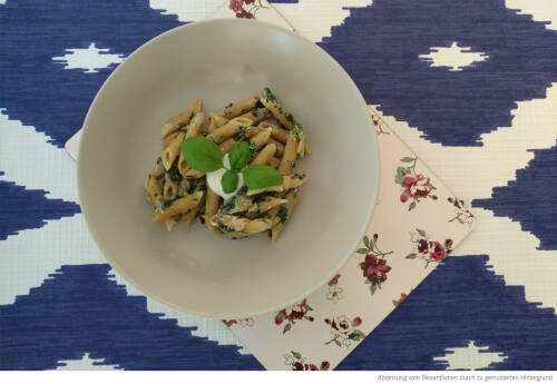 Ein gemusteter Hintergrund kann zu viel Unruhe ins Bild bringen