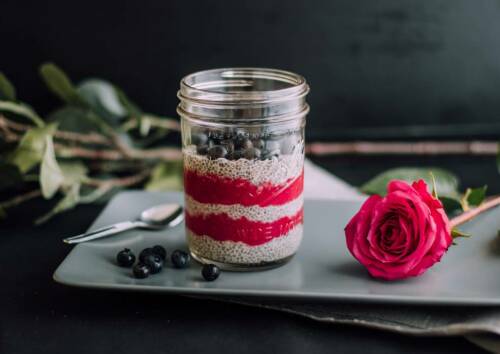 Chia Pudding mit Beeren