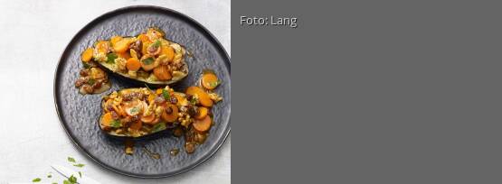 Rezeptbild für "Gefüllte Aubergine mit Möhren"