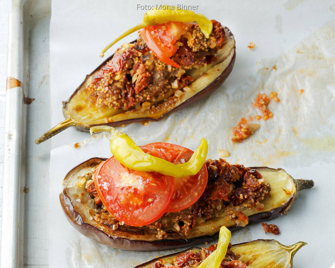 Gefüllte Auberginen