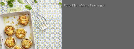 Rezeptbild für "Gefüllte Champignons mit Polenta"