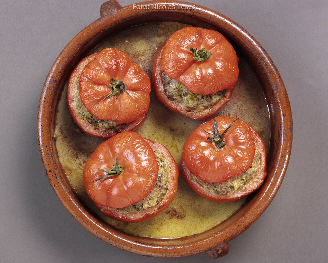 Gefüllte Ofentomaten