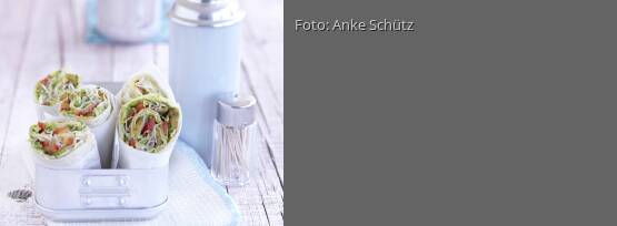 Rezeptbild für "Gemüse-Wraps mit Lupinenfilet"