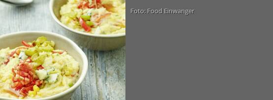 Rezeptbild für "Gemüsepolenta mit Gorgonzola"