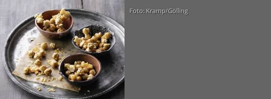 Rezeptbild für "Geröstete Kichererbsen mit Knoblauch und Parmesan"