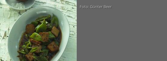 Rezeptbild für "Geschmorter Tofu mit Frühlingszwiebeln"