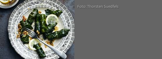 Rezeptbild für "Gewickelte Kohlrabiblätter"